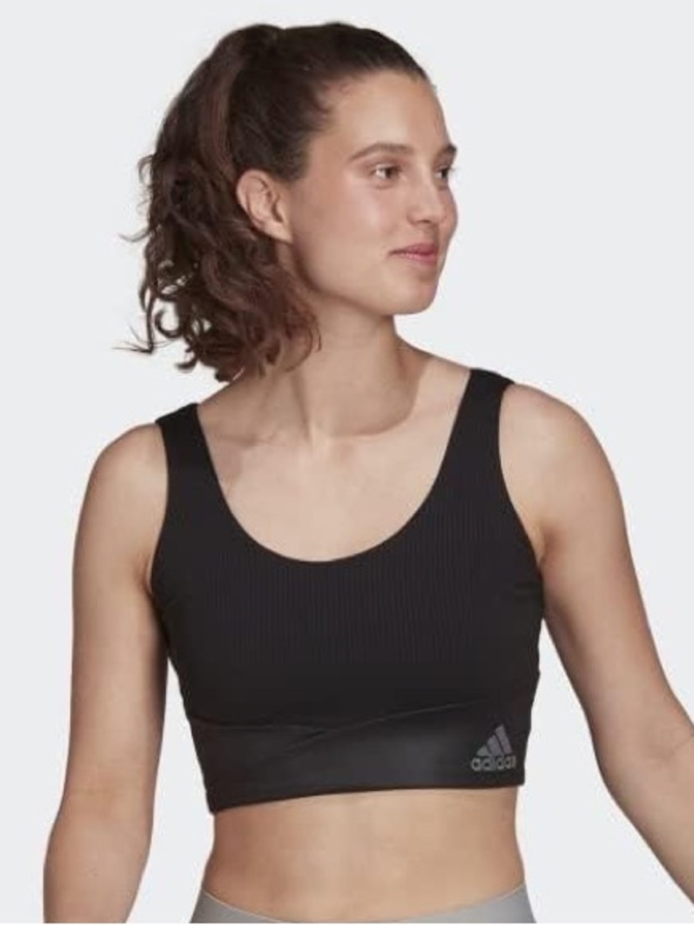 Adidas x Zoe Saldana AEROREADY Shine Bra | Black | S